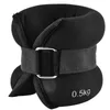 Ankle Support Black 2 * 0.5kg Running Exercise Wrist Iron Sand Bag Adjustable Strap Sport Sandbag