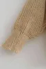 Sweter Płaszcz Kobiety Luźne Solidna Średnia Długość Jesień Zima Koreański Lampion Rękaw Kimono Dzianiny Kardigany Długie 210508