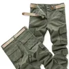 Pants Men Cargo Camouflage Combat Military Work Overalls Army Straight Tactical Trousers Multi-Pocket Baggy Casual Cotton Pants H1223