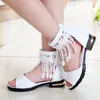 9 10 12 Years Old Kids Sandals Children Girls Summer Cute Beach 2021 Princess Fashion High Heels Tassel School Shoes