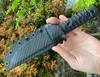 Top quality Survival Straight Knife DC53 Satin Tanto Point Blade Full Tang G10 Handle Fixed Blade Tactical Knives With K Sheath