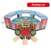 Tr￤st￥g kit tillbeh￶r DIY Assembly Building Blocks Education Toy Drawbridge Parkeringsplats bensinstation kran Kompatibel alla m￤rken Tr￤sp￥rpojke barng￥vor