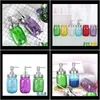 Other Toilet Supplies Bath Home & Garden Drop Delivery 2021 Liquid Soap Dispenser Pump Glass Jar Bottle Stainless Steel Lid Dispensers Counte