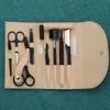 Kit per nail art 8 pezzi di coltello Forbici professionali in acciaio inossidabile Kit di bellezza Set di strumenti di utilità cornea TSLM1