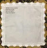 Nivelty Women 12PCS/Lot 12x12White Cotton Wedding Handkerchiefs Embroidered Lace Hankies For Special Occasions