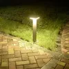 芝生ランプ40/60cm屋外ガーデンLEDランプアルミニウムピラーライト中庭ボラードヴィラエルパティオランドスケープポスト