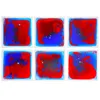 Art3d Liquid Sensory Floor Decorative Tiles, 30x30cm Square, Black-Blue-Red, 1 Tile