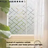 Adesivi per finestre LUCKYYJ Pellicola per la privacy Decorazioni smerigliate Porte per finestre autoadesive Tinta per il vetro del bagno che blocca il sole