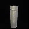 500ml Diamond tumbler with Temperature display Luxury Cup Ladies Flash Stainless Steel Full Rhinestone Portable Water Mug Birthday Girl Gift in Bulk wholesale