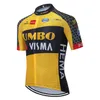 2024 فريق Jumbo Cycling Team Jersey 19D Pants Sportswear Men Summer MTB Pro Bicycling Maillot Culotte clothing