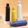 Slim Bottle Sports Tumbler Travel Mug Water Cup 17oz/500ml Skinny 18/8 Stainless Steel Insulated Vacuum 2-wall Thermal Glass Pen-shape Straight