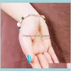 Verstelbare vulkanische stenen armband Yoga Essenti￫le oliediffuser Vrouwen gevlochten Bangle Healing FJPR7 Charm 4WJby