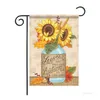 Butterfly spring flag linen Garden Flag double sided printing home Outdoor Thanksgiving Banner Flags Party Supplies 11style T2I5198905108