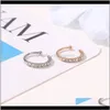 Boucles d'oreilles Drop Livraison 2021 1pc minuscule manchette, délicate conque Hie non percée CZ oreille manchette nez anneau bijoux de mode 219 R2 O2Vne