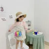 Colorful Jelly Children's Shoulder Purse Girls Fashion Korean Pearl Handbag Wholesale Candy Bags For Children