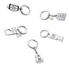 2pcs Stainless steel Keychain Drive Safety Couple Lover Keyring Men Husband Boyfriend Birthday Gift From Daughter Son Father Mother Grandpa