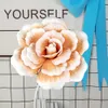 Fournitures de fête PE mousse fleur Simulation Rose tête pour décor à la maison affichage mariage route plomb toile de fond décoration centre commercial fenêtre disposition fausses fleurs