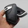 1 st Svart läderstil Bil Smart Key Fob Cover Case Holder Shell Skin för F15 F16 F48 5/7 Serie F10 520LI Tillbehör