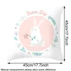 45 * 45cm / 18 * 18 pouces de Pâques de Pâques canapé de lapin coussin boîtier lit oreiller couvercle d'oreiller de Pâques lapin à la maison chaise coussins de voiture covers de fête décoration jy0955