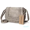 Cross body bags mode vrouwen schouder pu lederen crossbody effen kleur merk portemonnee kleine kaki messenger voor dames