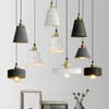 Hanglampen Cement Lamp Nordic Creative Restaurant Koffieslaapkamer Zwart / Wit Kleur Moderne Lichten voor Living Luster