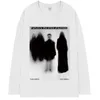 Dames T-shirt Retro-Amerikaanse rare silhouetprint Lange mouwen vrouwelijke paar hiphop katoenen top Kpop punk fee grunge emo y2k tops phyl