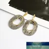 Geometrik Akrilik Beyanı Bırak Küpe Kadınlar Için Vintage Reçine Oval Yuvarlak Dangle Küpe 2020 Moda Bohemia Düğün Takı Fabrika Fiyat Uzman Tasarım