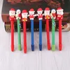 Party Supplies Office Stationery Creative Soft Pottery Ballpoint Pens Christmas Gifts Santa Claus Pen Writing Gift Xmas Decoration6548106