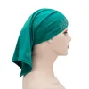 Kvinnor Muslim Head Scarf Stretch Hijab Cover Headwrap Elastic Undercarf Cap Arab Scarf Inre huvudband Bonnet Tube Caps