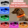 Nylon LED Collare per cani Illuminazione notturna Sicurezza lampeggiante Bagliore nel buio Cat Guinzaglio Cani Collari fluorescenti luminosi Forniture