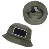 D101 Summer Foldable Cotton Fisherman's Hat Sun Protection Hats for Outdoor Travel Sports Basin Cap Green Black 2 Colors