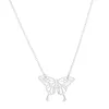 Hollow Butterfly pendant neckkace gold chains Stainless steel butterflies necklaces women fashion jewelry gift