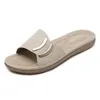 Slippers Women Shoes Outer Wear Sandals Soft Ladies Comfortable Flat Open Toe Beach Woman Footwear