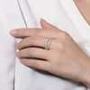 Cluster Rings Gem's Ballet Moissanite Diamond Ringsjewelry Dames Verlovingsring 925 Sterling Zilveren Sieraden Wedding Band