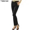 OL Office Work Wear Suit Pants Women High midja Skinny Slim Formal Pencil Pants Female Byxor Bottoms Pantalon Mujer 210412