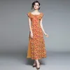 Summer fashion women Spaghetti Strap Dress Sleeveless Ruffles Floral Print Slim Bohemian 210531