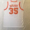 Vintage Texas Longhorns Kevin Durant 35 Kolej Basketbol Formaları 4 Mohamed Bamba Jersey Oak Hill Lisesi Dikişli Gömlek S-XXL