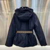 Femmes Down Parkas Designer Vestes de luxe Manteau de mode Lettre Veste imprimée avec taille réglable Lady Vêtements d'extérieur Coupe-vent Porter des deux côtés Multi Style