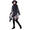 Decke Schal Herbst Winter Nationalen Wind Gabel Dicker Mantel Dicken Wrap Poncho Frauen Plaid Reise Schal Imitation Kaschmir Capes H1123