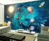 Wallpapers personalizado po wallpaper fantasia espaço parede murais sala de estar tv sofá fundo papel decoração de casa