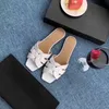 2021 top designer Fashion Women shoes slippers Sandals slides Summer woman Flat Sexy real leather platform sandal Flats Ladies Beach slide slipper box