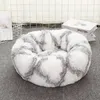 Round Cat Cama Casa Macio Macio Longo Plush Cesta de Pet dormindo Saco de Dormir Puppy Cat Almofada Esteira Portátil Suprimentos Pet Dog Bed 210713