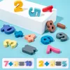 Resim Sergisi Bebek Oyuncakları Ahşap Montessori Eğitim Çocuk Erken Öğrenme Şekli Renk Matematik Eşleştirme Günlük Kurulu Balıkçılık Bulmaca Sayısı Numarası