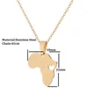 Love Africa Map Pendant Necklace Hollow Heart Necklace with Silver Gold Chain for Women Men Fashion Jewelry Will and Sandy