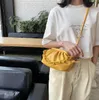 HBP Candy Color PU Couro Ombro Sacos Simples para Mulheres 2021 Pequeno Crossbody Bag Chain Bolsas e Bolsas