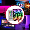 ストリップLEDストリップリボンRGBランプの色変更バックライト5M 10M 15M 20Mテレビ背景照明祭パーティールーム装飾US EUイギリス