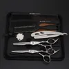 Sharp Blade Hair Professional Barber Scissors frisör Shears Salon Cutting Scissor med Razor Set Makas 55 602726307