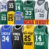 Throwback Bel Air Academy 14 Will Smith Fresh Prince Jersey 25 Carlton Banks Lincoln 34 Jesus Shuttlesworth Jerseys 22 McCall Movie Jersey Leonard Bias Alcindor Bird