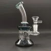 DPGWP008 Different Color 6.7" Glass Bong Hookahs Water Pipes with Dicro Ball on the Bottle