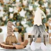 Kerstmits Decoraties Handgemaakte Zweedse tomte met lange benen Scandinavisch beeldje Plush elf Doll 5260 Q2